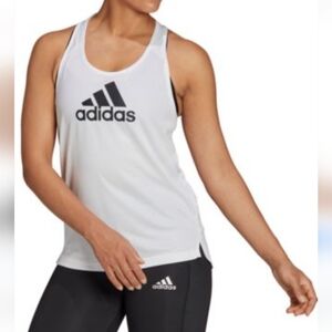 Adidas Racerback Running Tank Top, Women's Size Medium,Back With Netting For Air